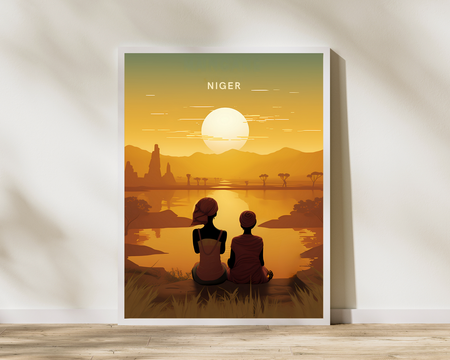 Niger Africa Travel Poster Print - Pitchers Design