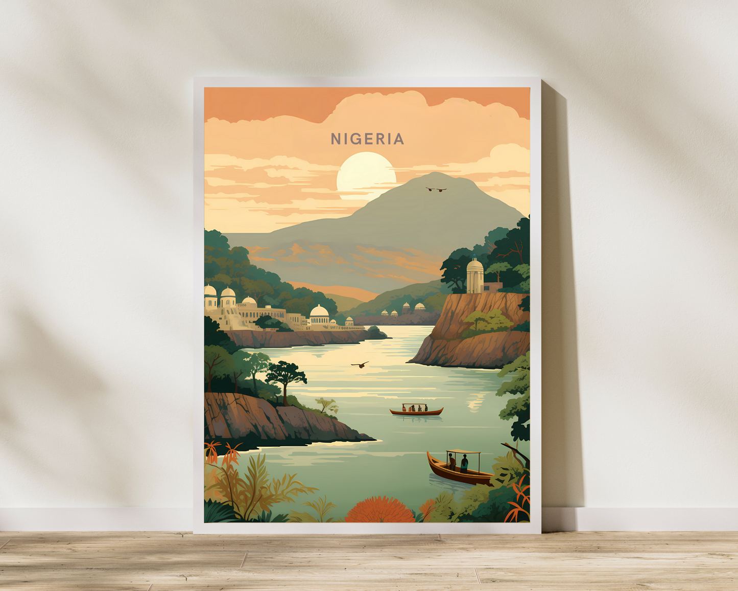 Nigeria Poster Travel Poster Print - Pitchers Design