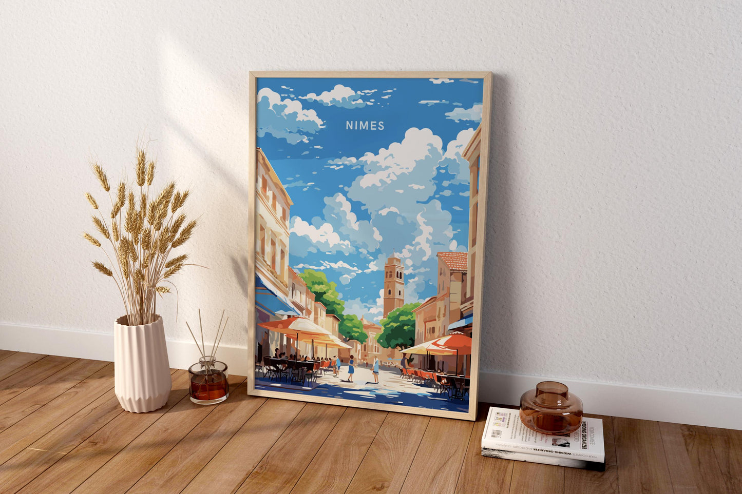 Nimes France Travel Print Poster