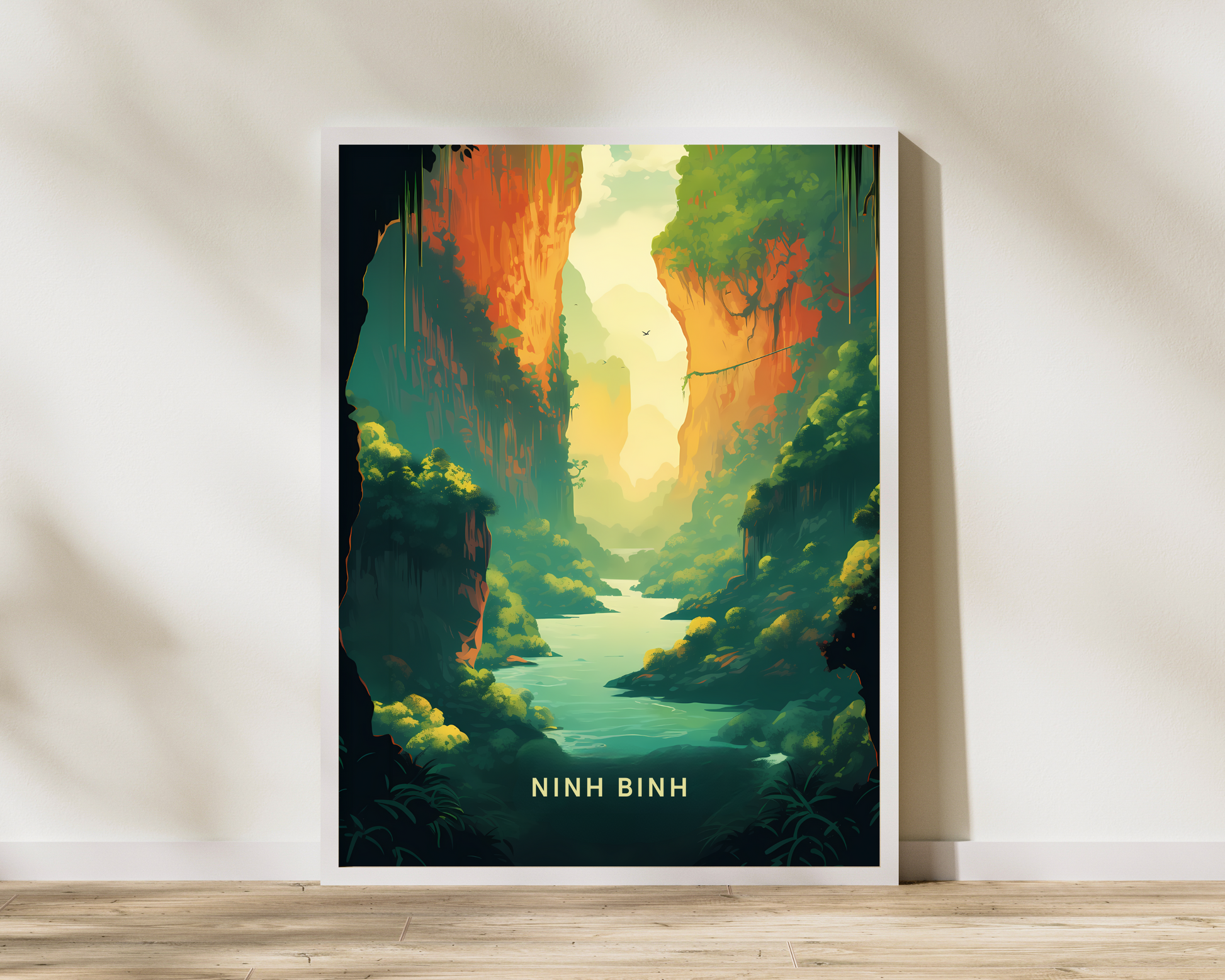 Ninh Binh Vietnam Travel Poster Print - Pitchers Design