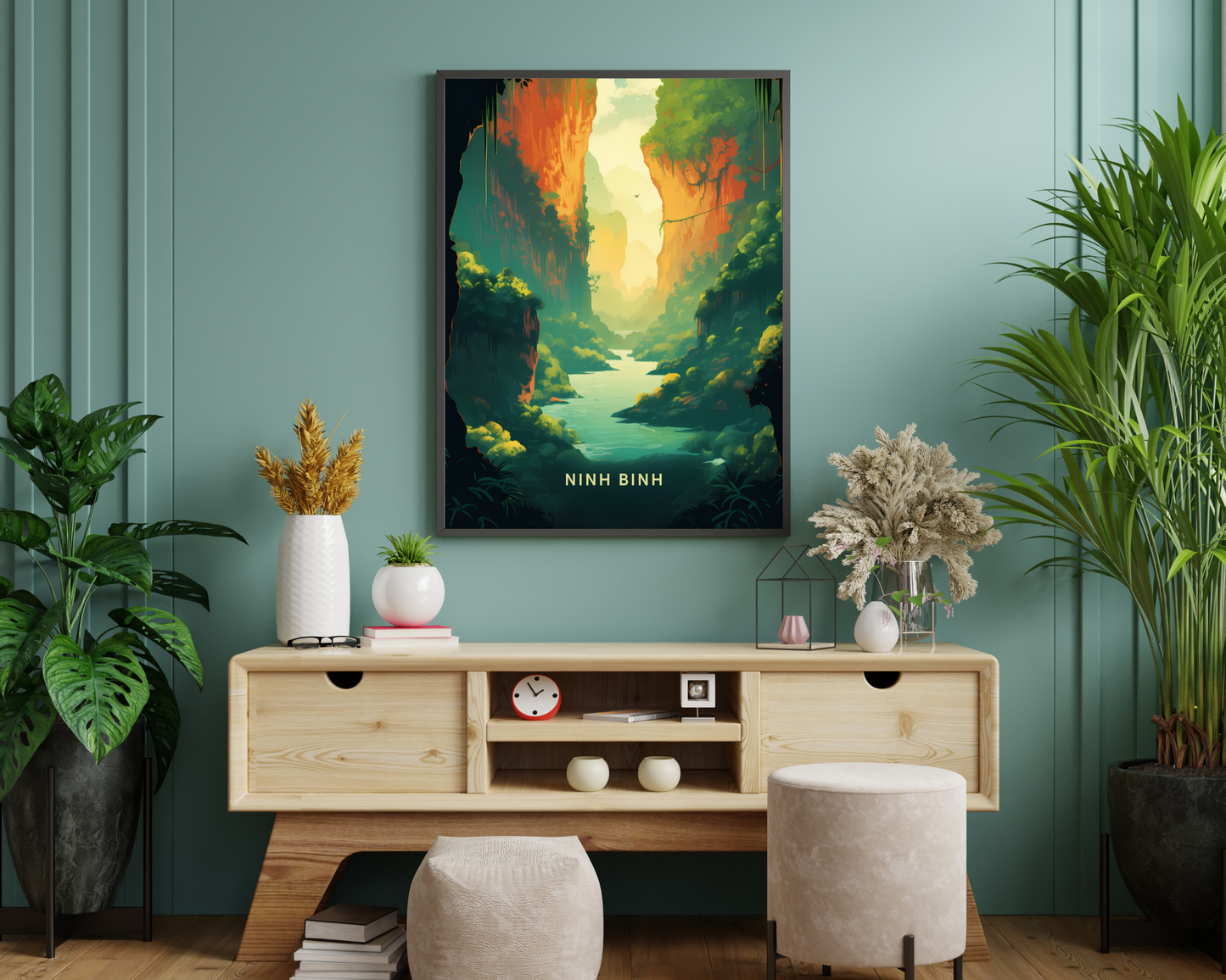 Ninh Binh Vietnam Travel Poster Print - Pitchers Design