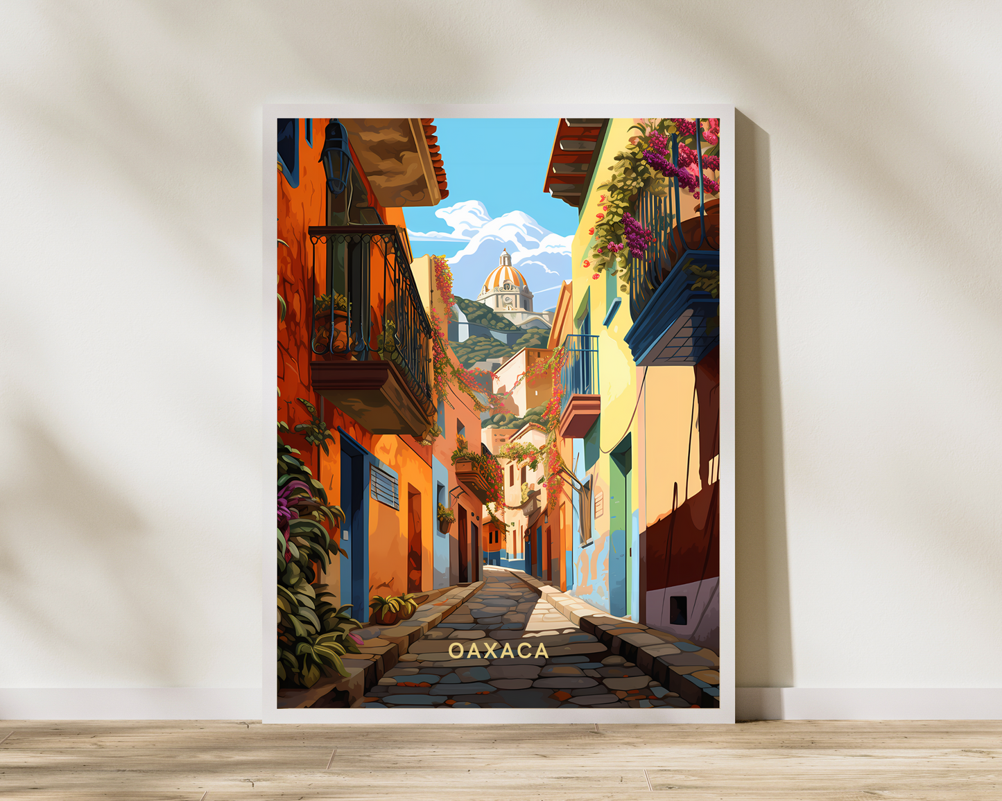 Oaxaca Mexico Travel Poster Print - Pitchers Design