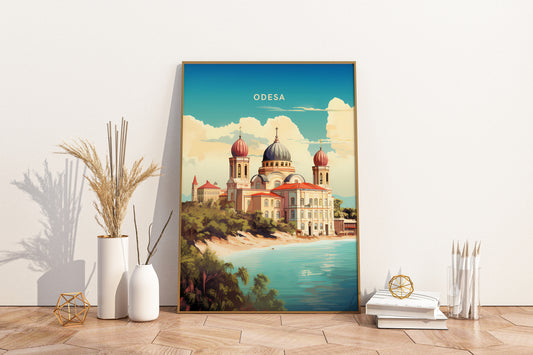 Odesa Ukraine Travel Print Poster - Pitchers Design