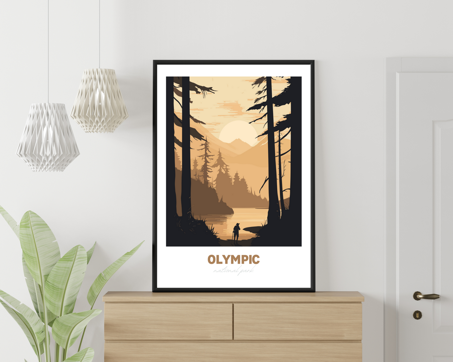 Olympic National Park Travel Poster Print - Pitchers Design