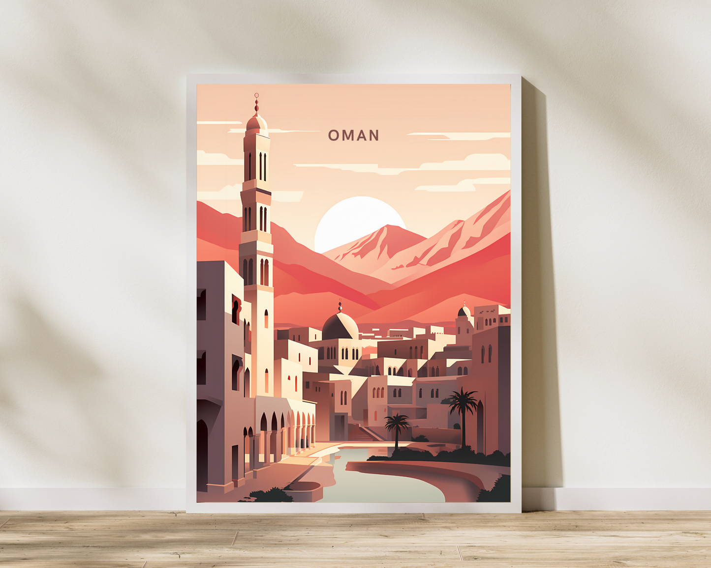 Oman Travel Poster Print - Pitchers Design