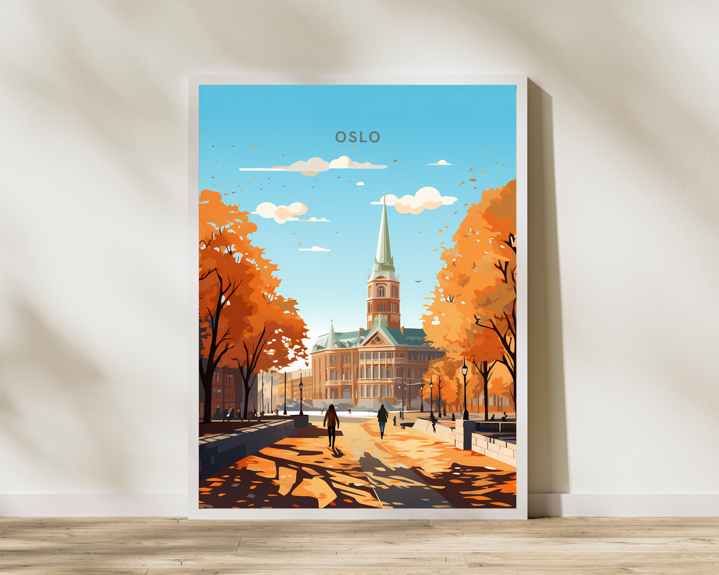 Oslo Norway Travel Poster Print - Pitchers Design