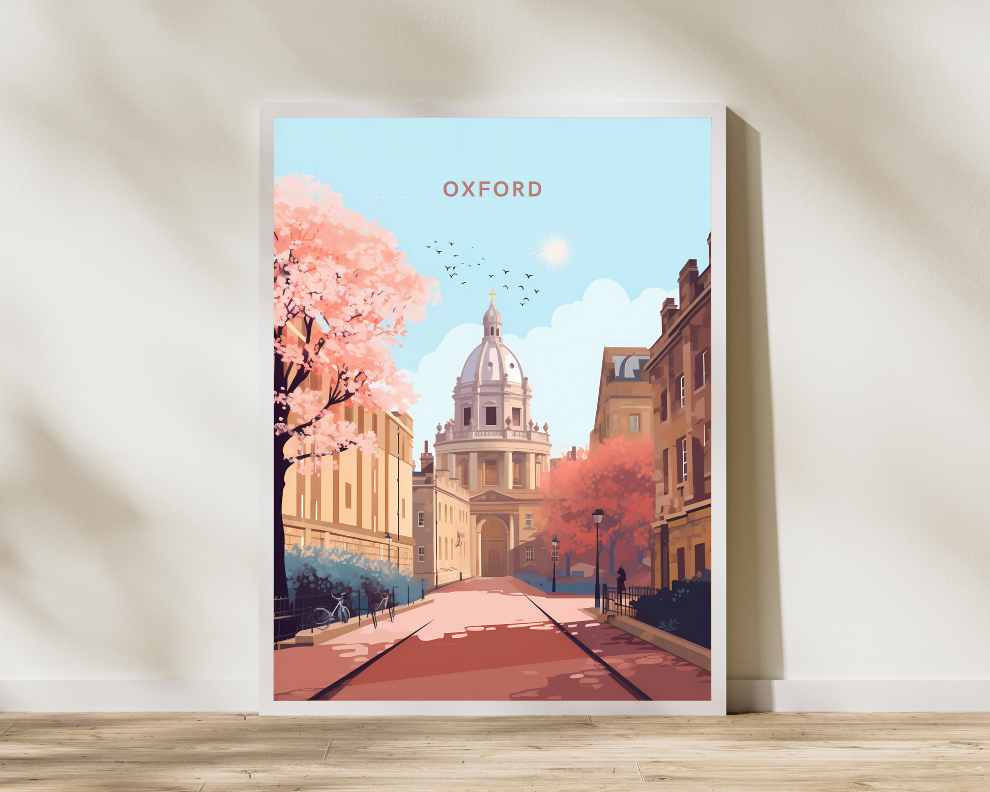 Oxford England Travel Poster Print - Pitchers Design