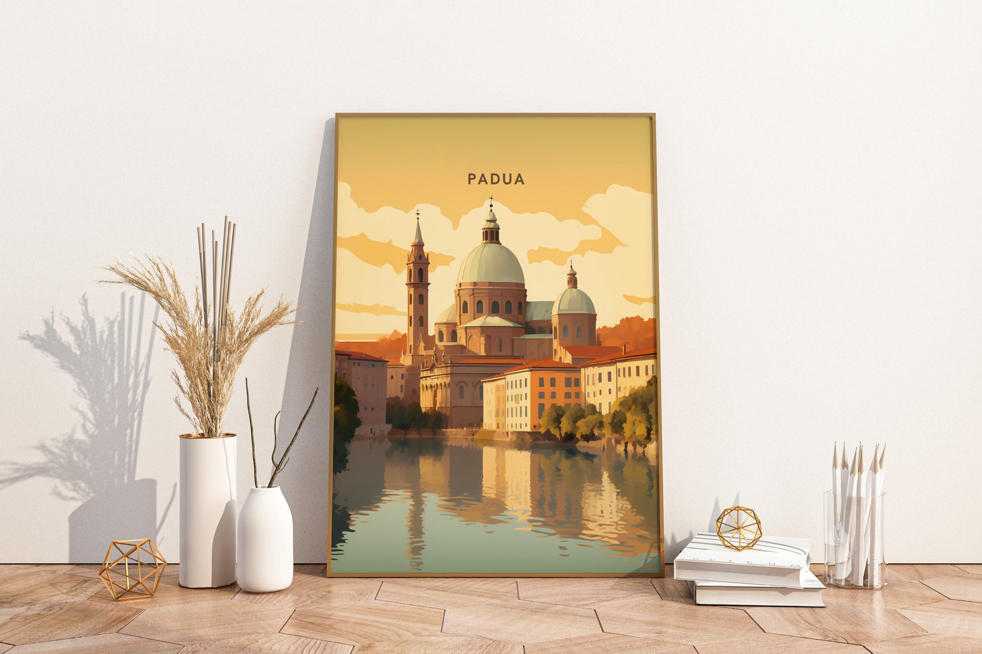 Padua Italy Travel Print Poster - Pitchers Design