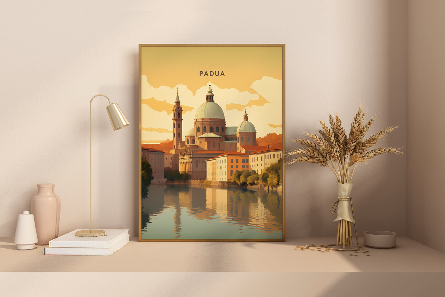 Padua Italy Travel Print Poster - Pitchers Design