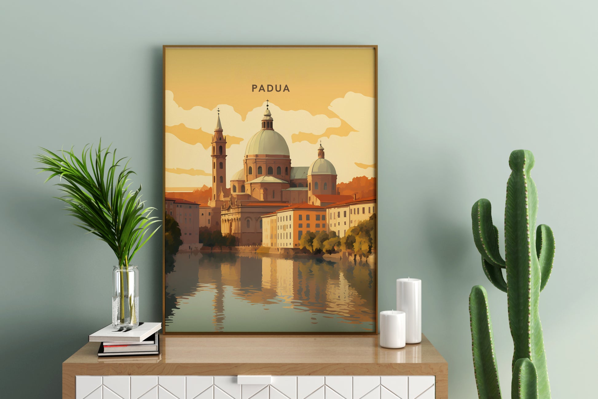 Padua Italy Travel Print Poster - Pitchers Design