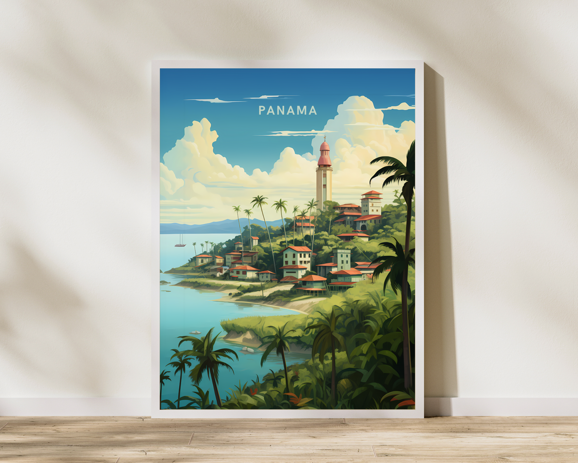 Panama Travel Poster Print - Pitchers Design