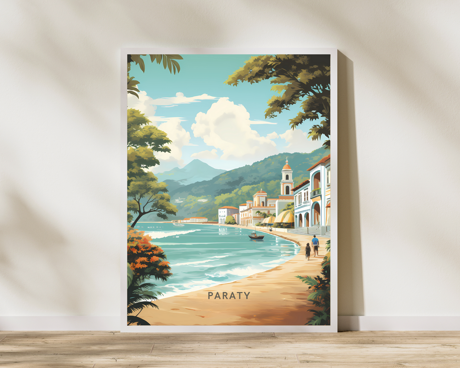 Paraty Brazil Travel Poster Print - Pitchers Design