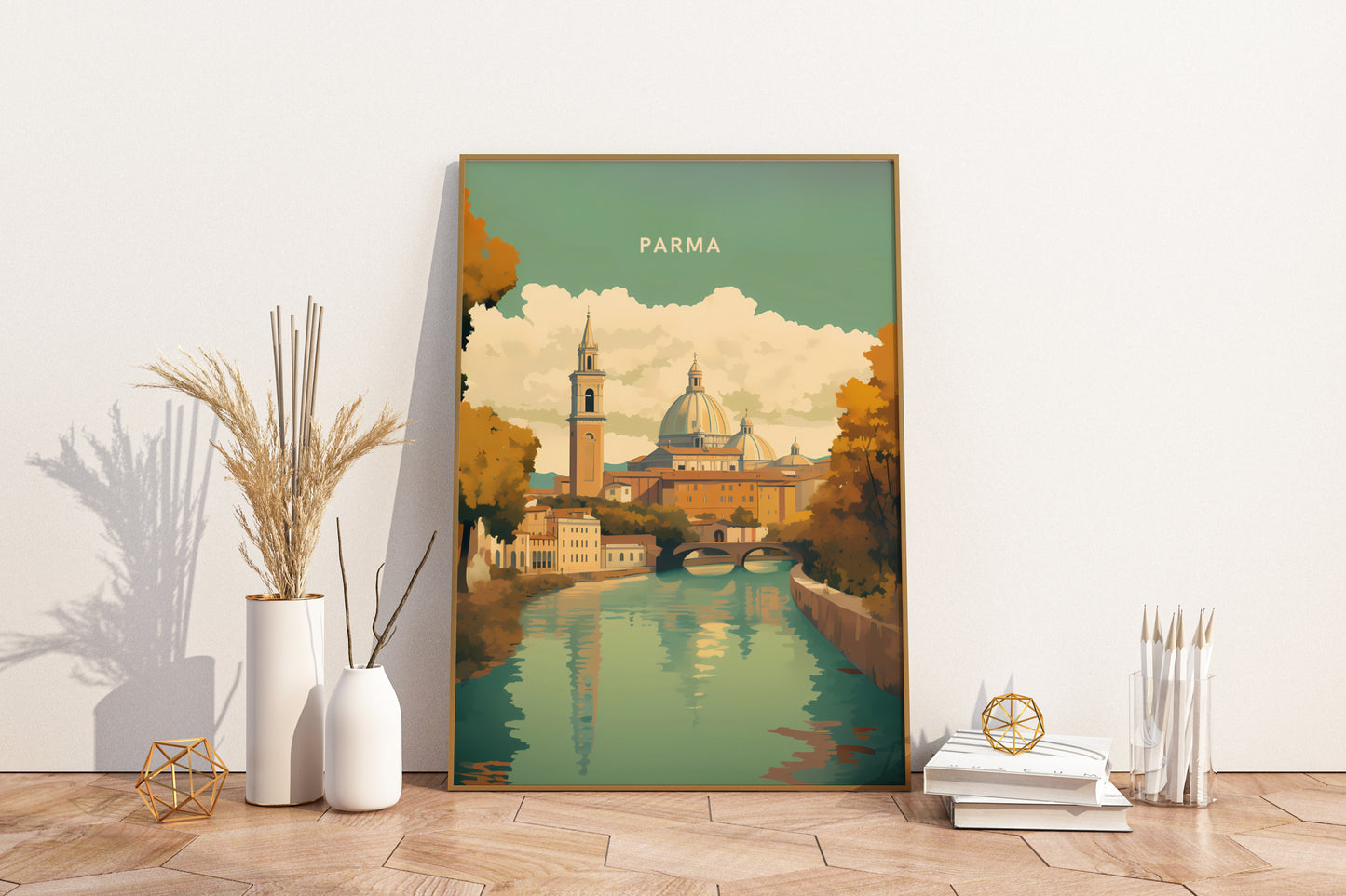 Parma Italy Travel Print Poster - Pitchers Design