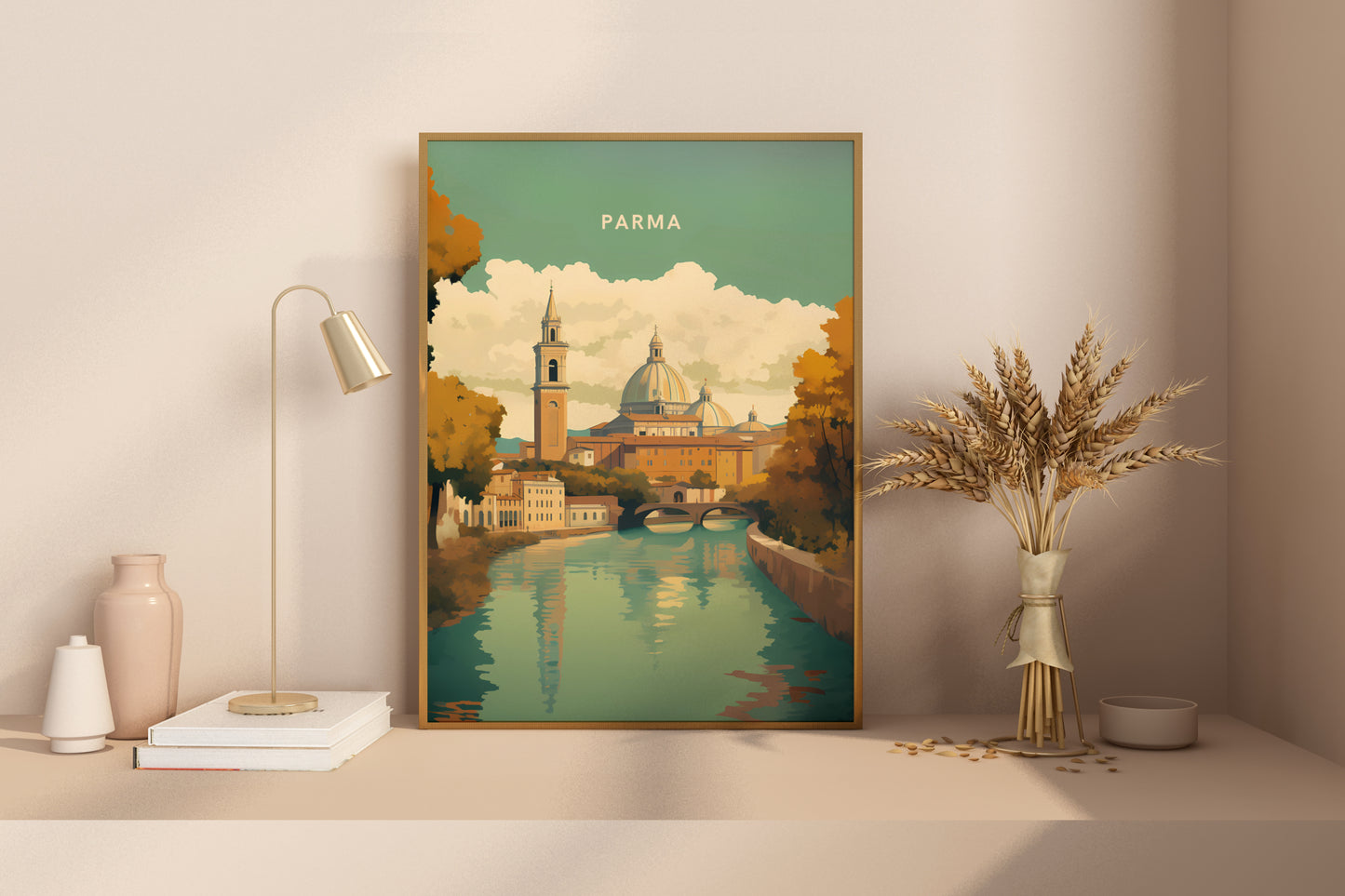 Parma Italy Travel Print Poster - Pitchers Design