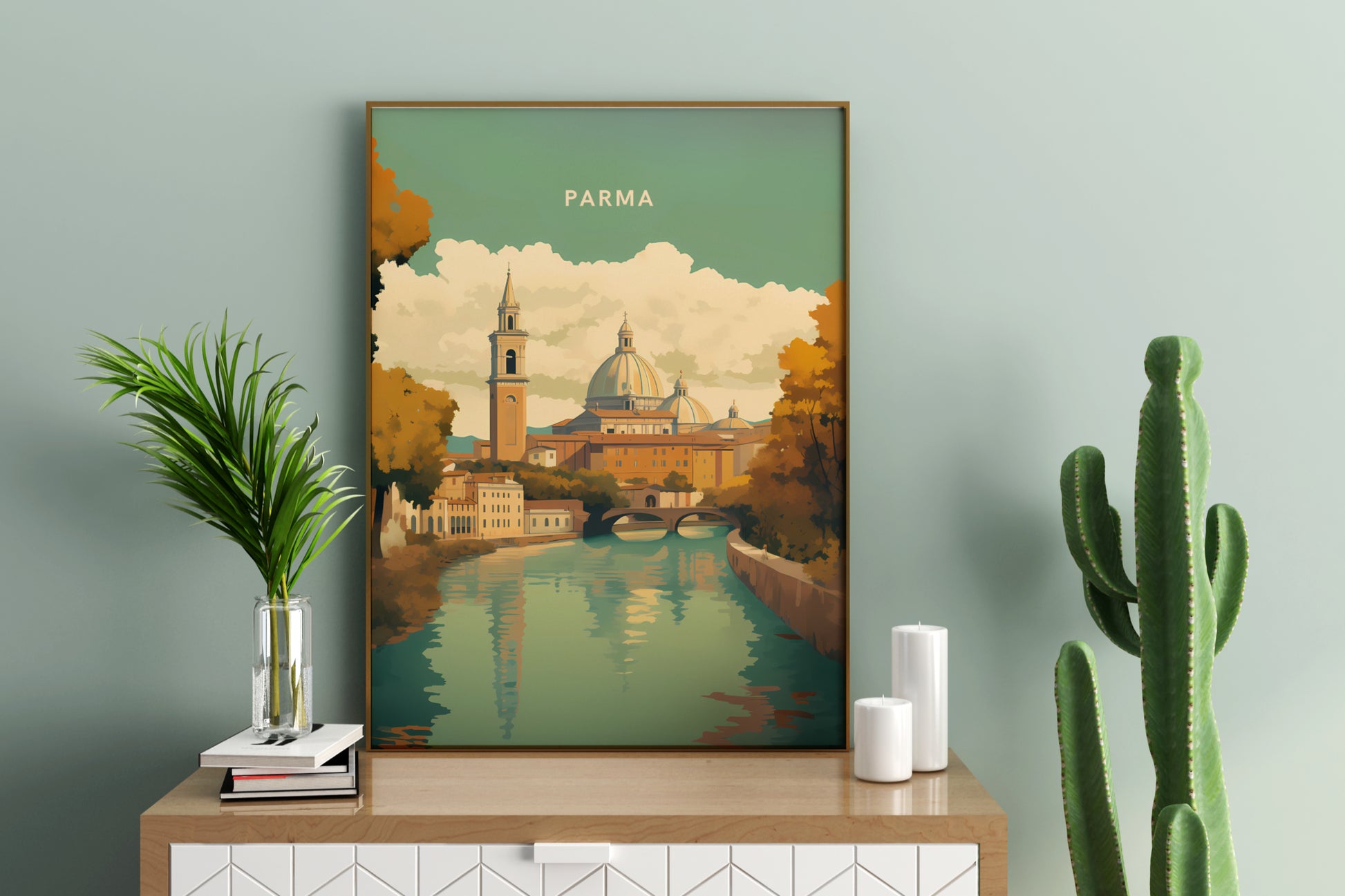 Parma Italy Travel Print Poster - Pitchers Design