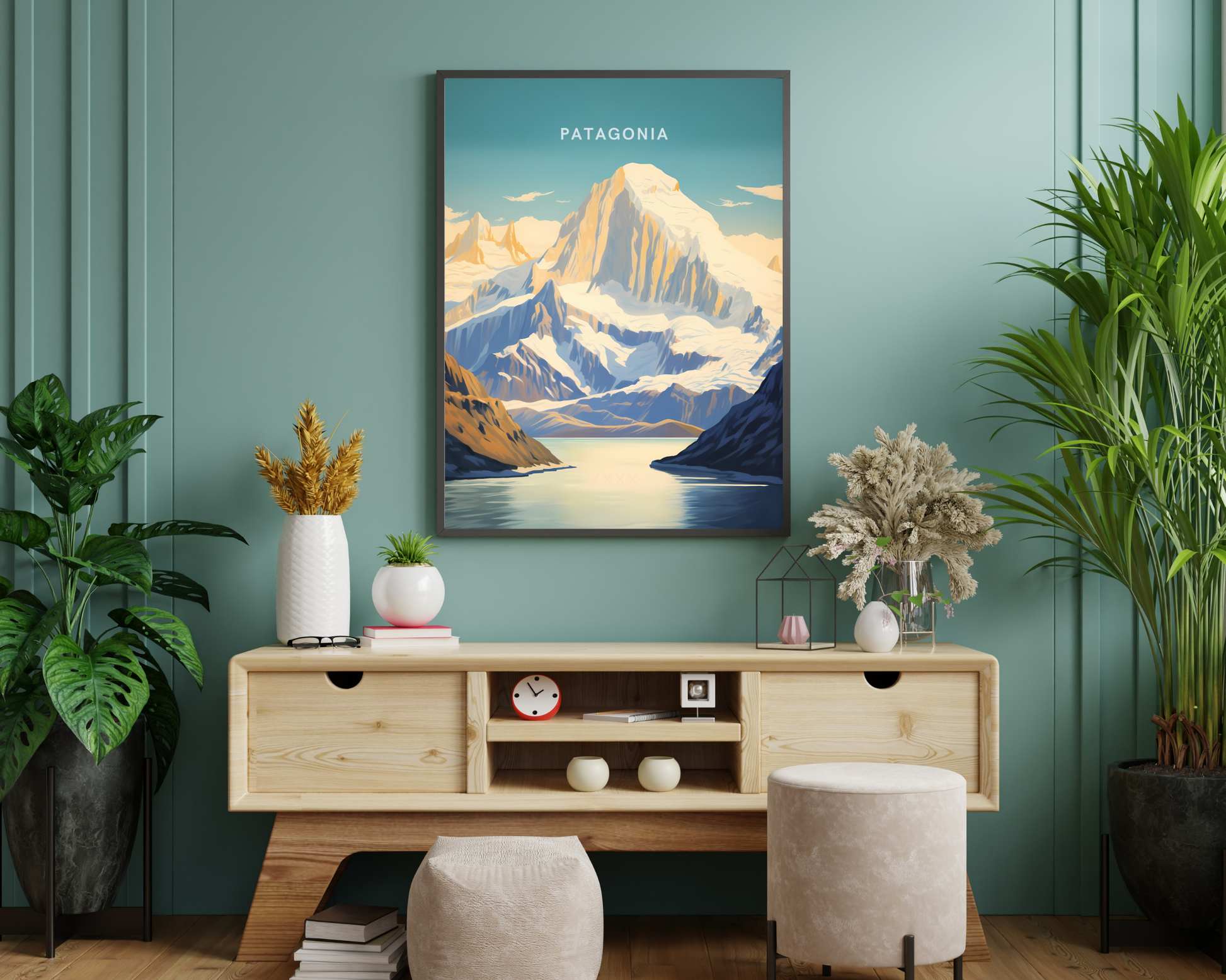 Patagonia Argentina Travel Poster Print - Pitchers Design