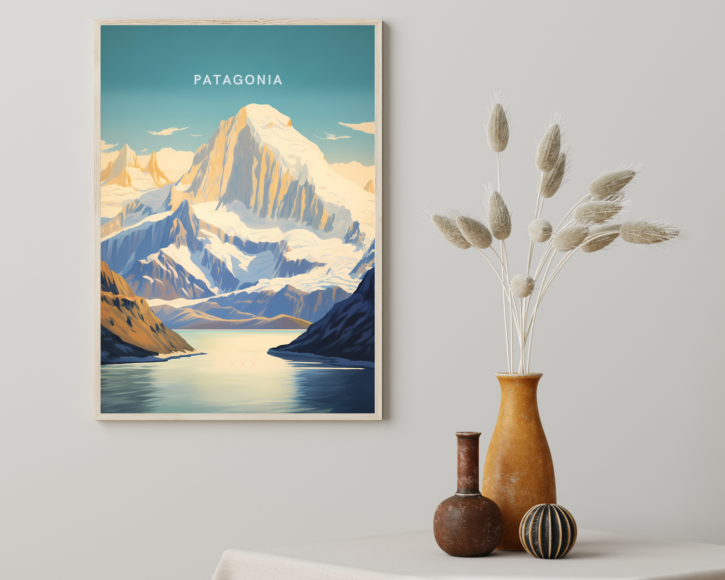 Patagonia Argentina Travel Poster Print - Pitchers Design