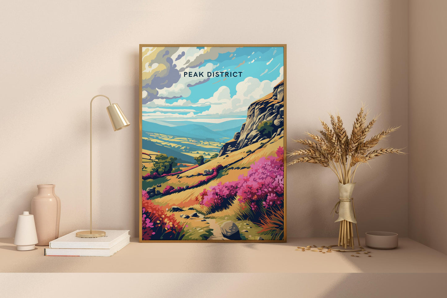 Peak District England UK Travel Print Poster