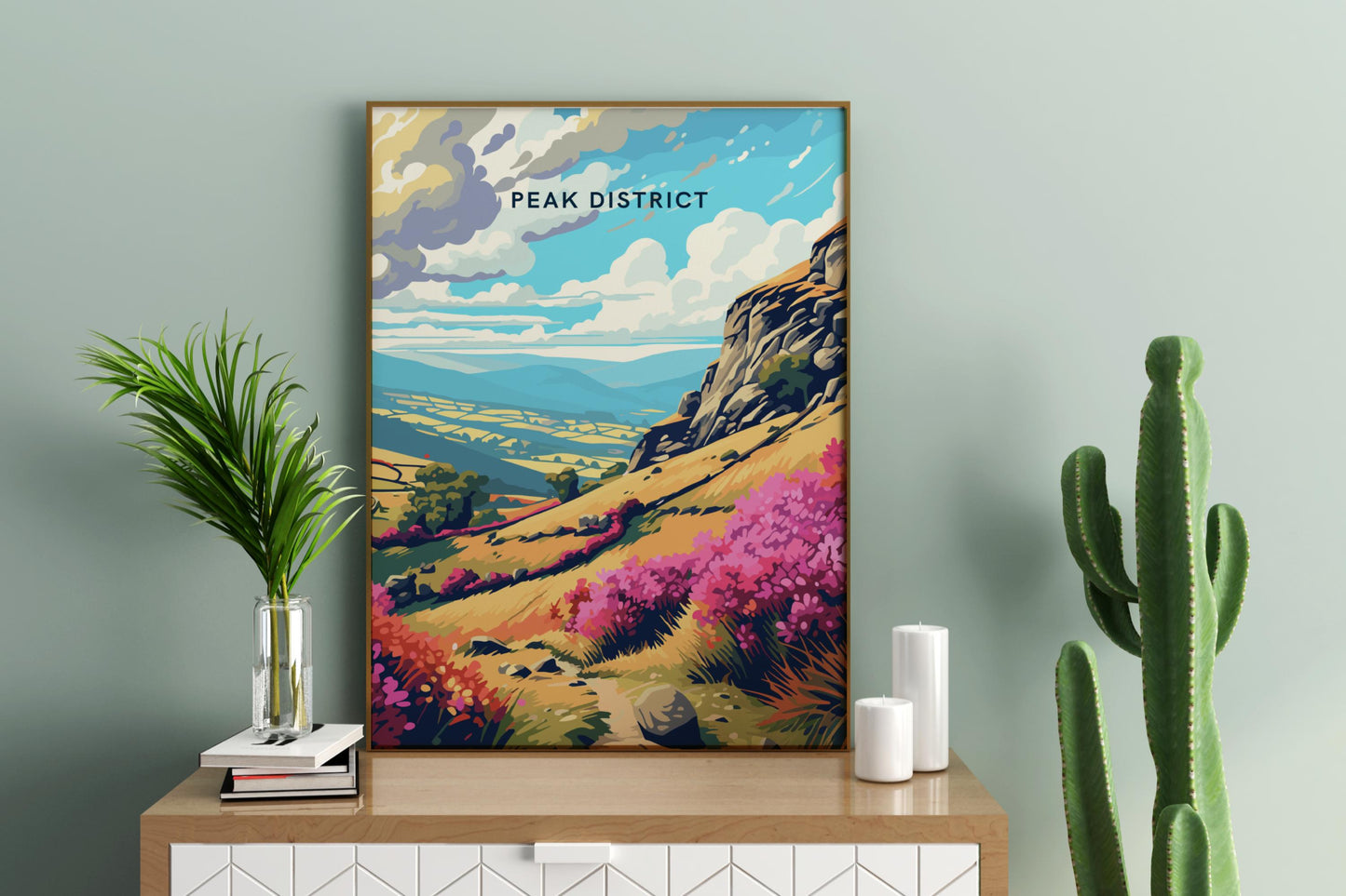 Peak District England UK Travel Print Poster