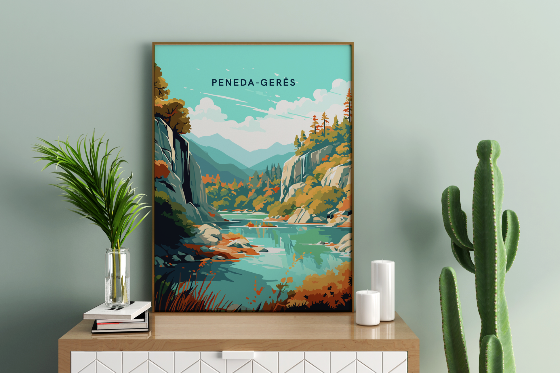 Peneda Geres National Park Portugal Travel Print Poster - Pitchers Design