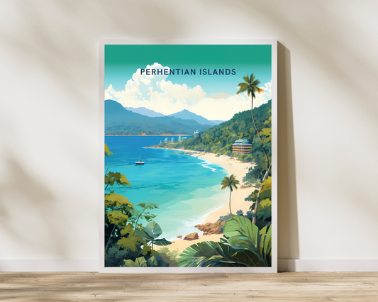 Perhentian Islands Malaysia Travel Poster Print - Pitchers Design