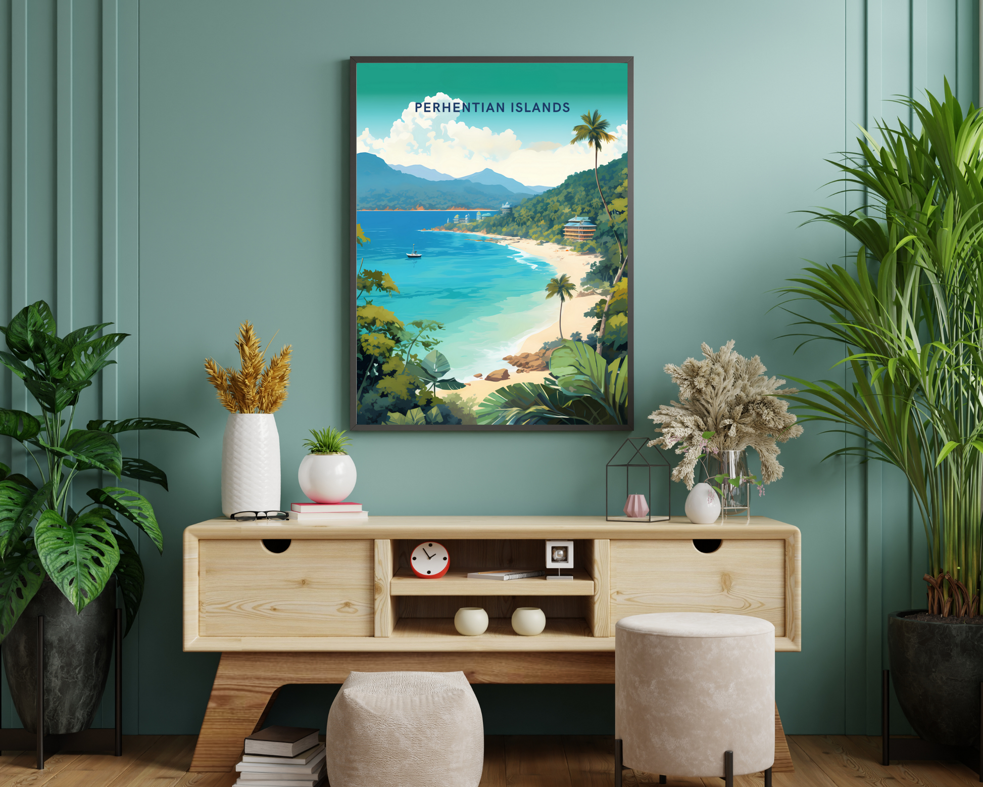 Perhentian Islands Malaysia Travel Poster Print - Pitchers Design