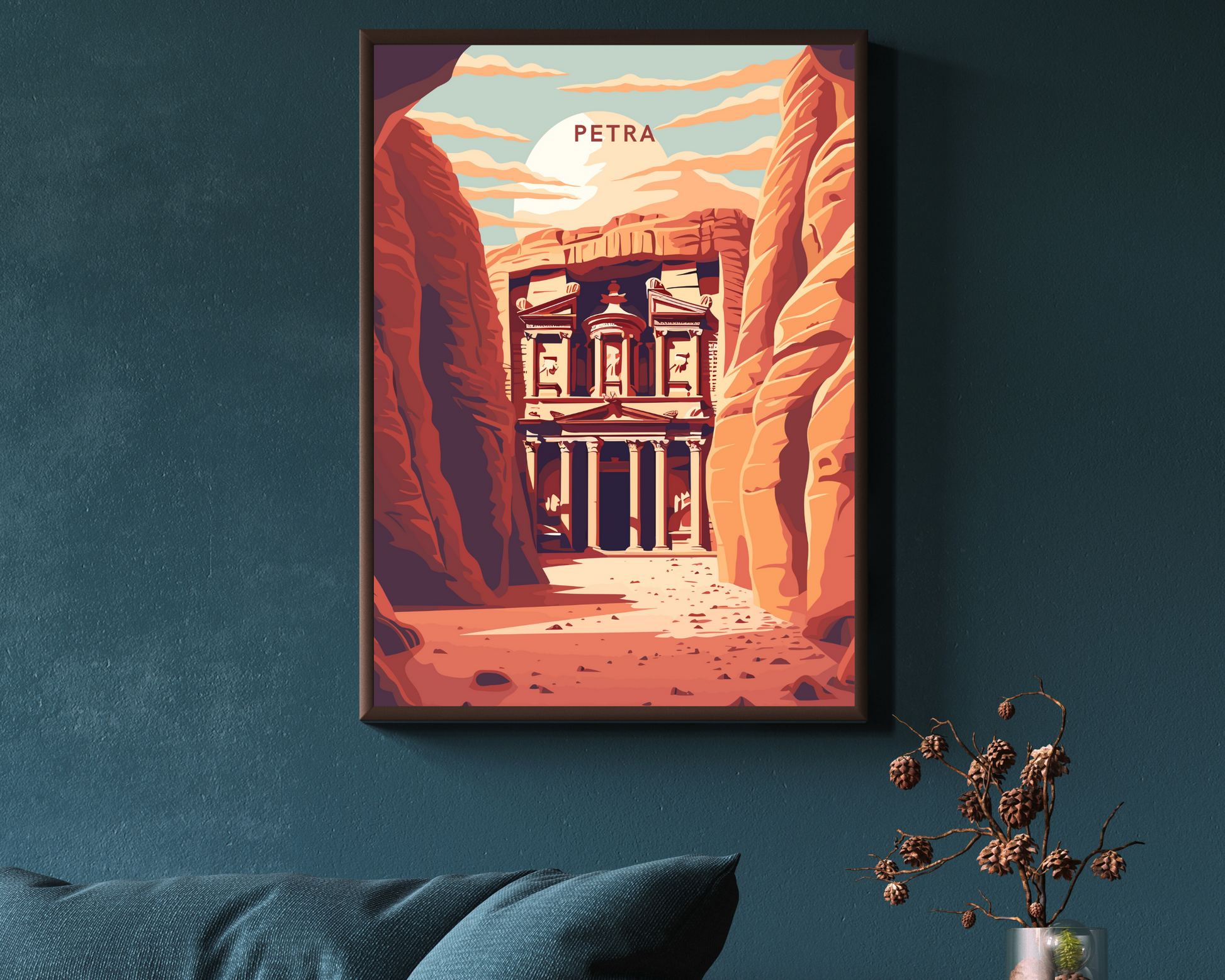 Petra Jordan Travel Poster Print - Pitchers Design