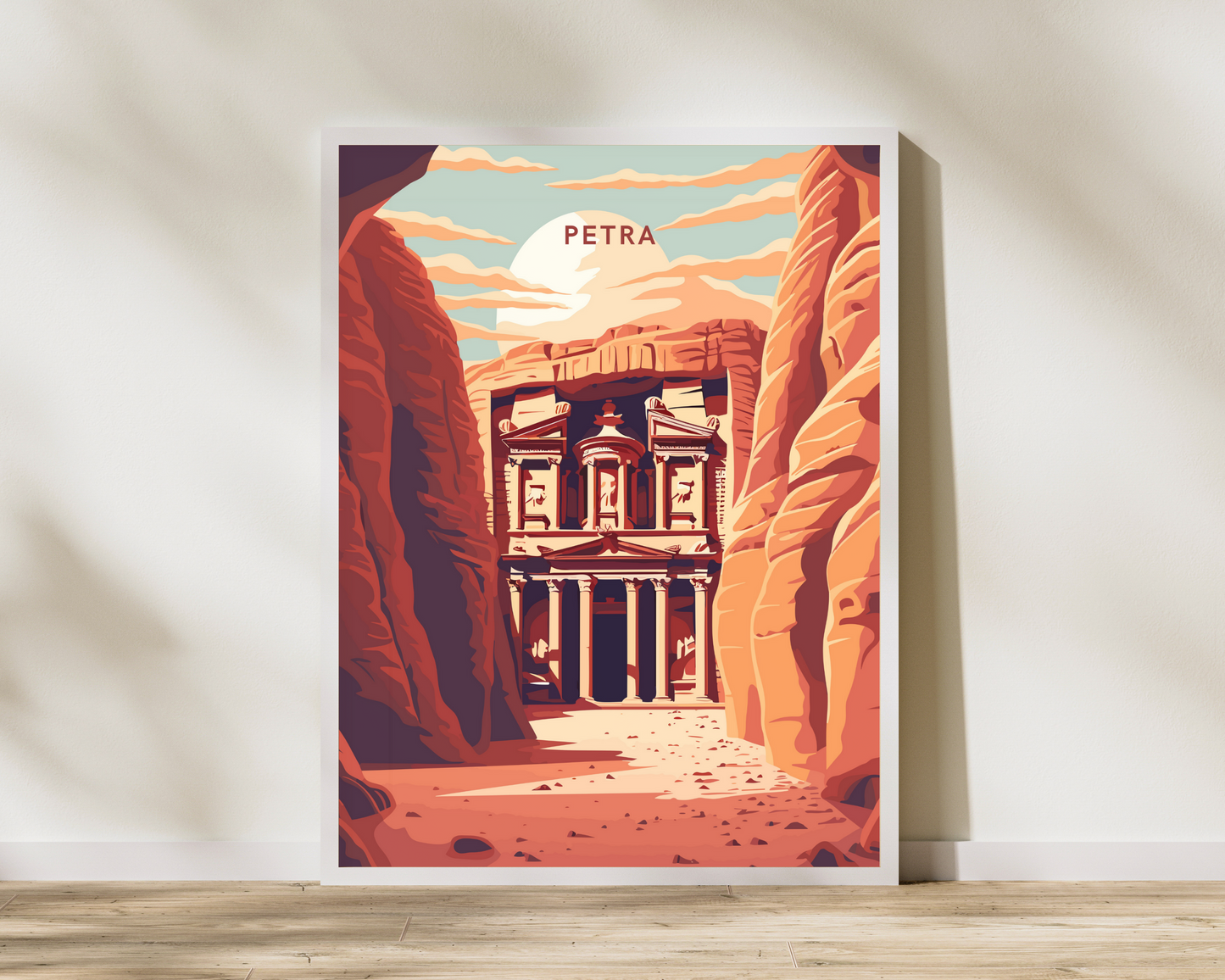 Petra Jordan Travel Poster Print - Pitchers Design