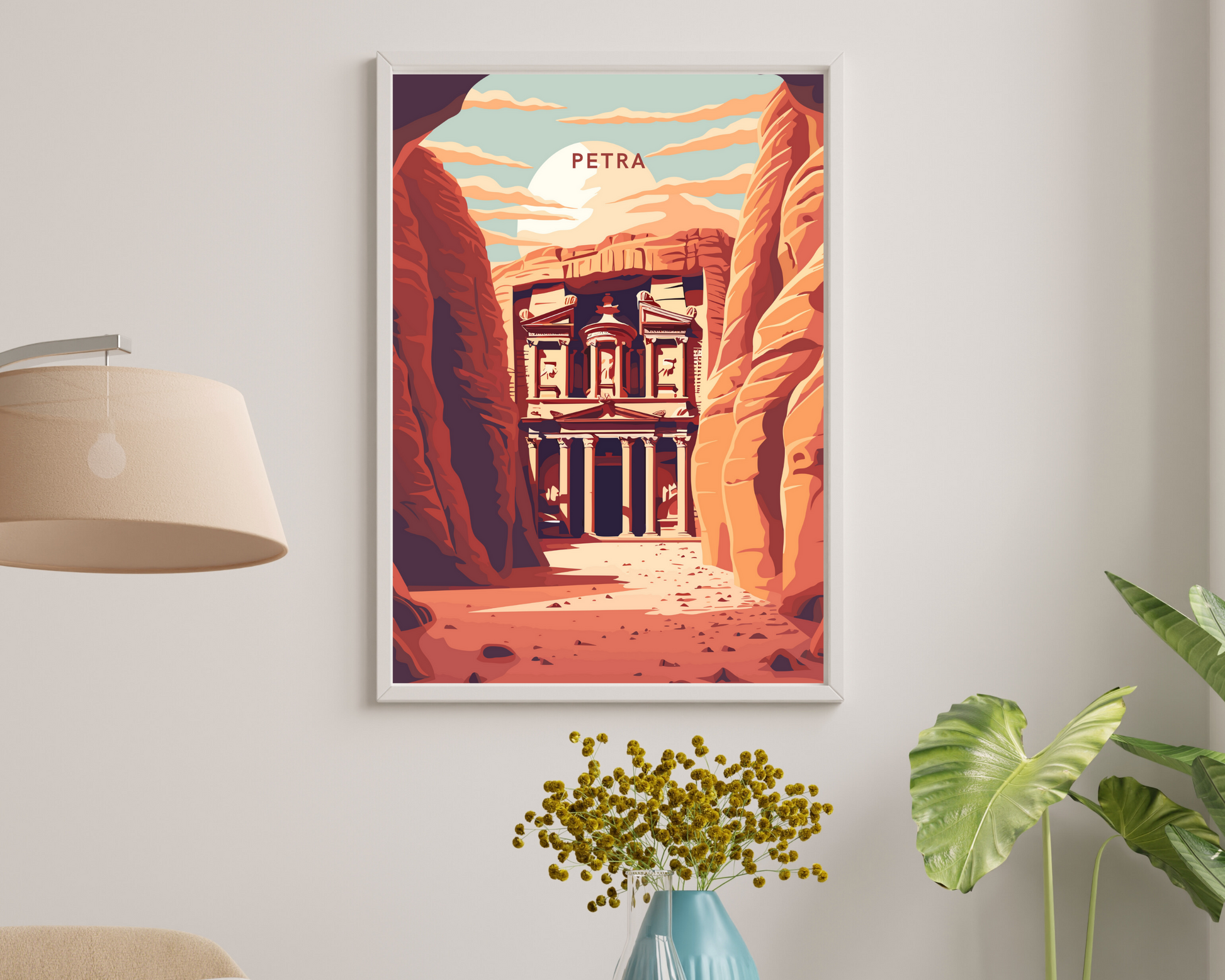 Petra Jordan Travel Poster Print - Pitchers Design