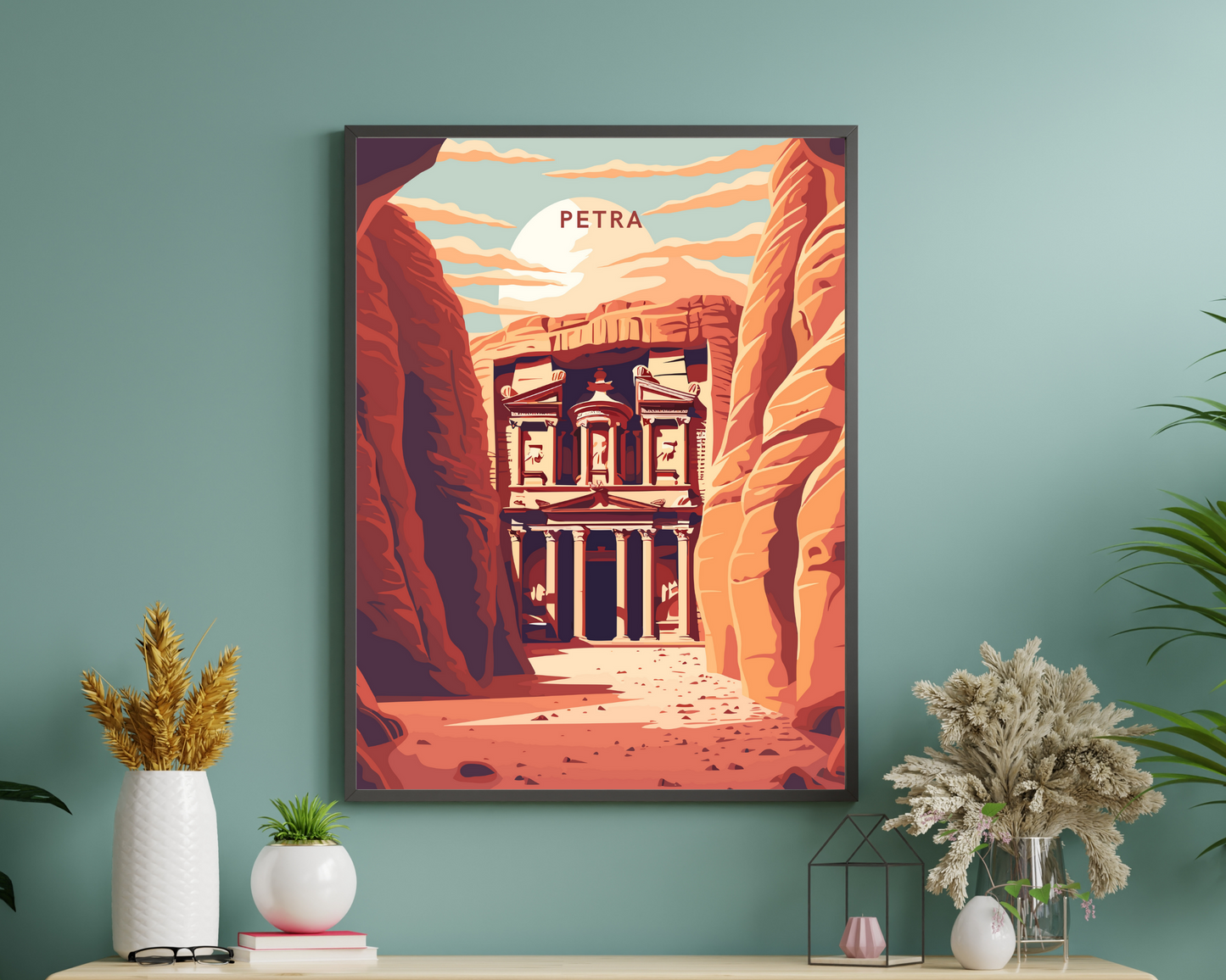 Petra Jordan Travel Poster Print - Pitchers Design