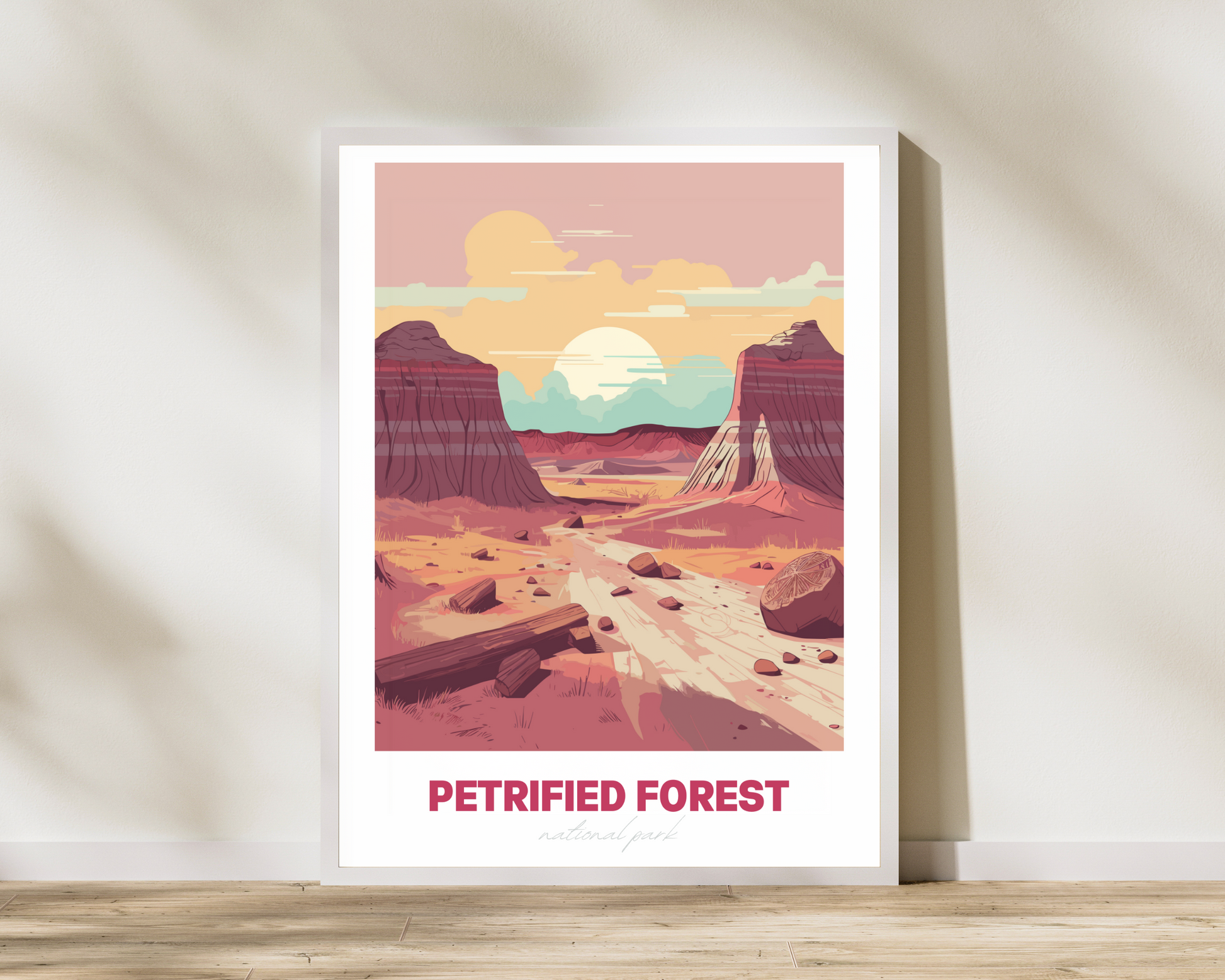 Petrified Forest National Park Travel Poster Print - Pitchers Design