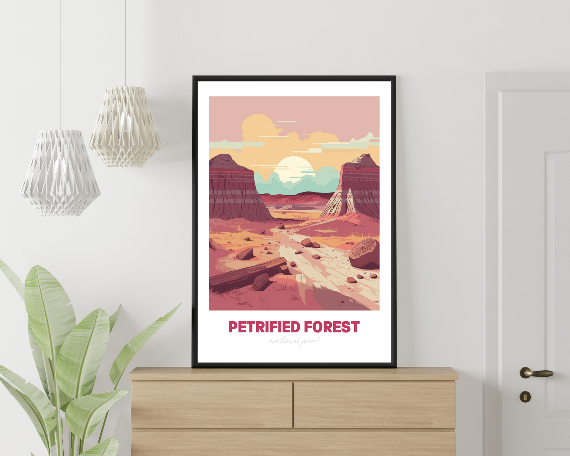 Petrified Forest National Park Travel Poster Print - Pitchers Design