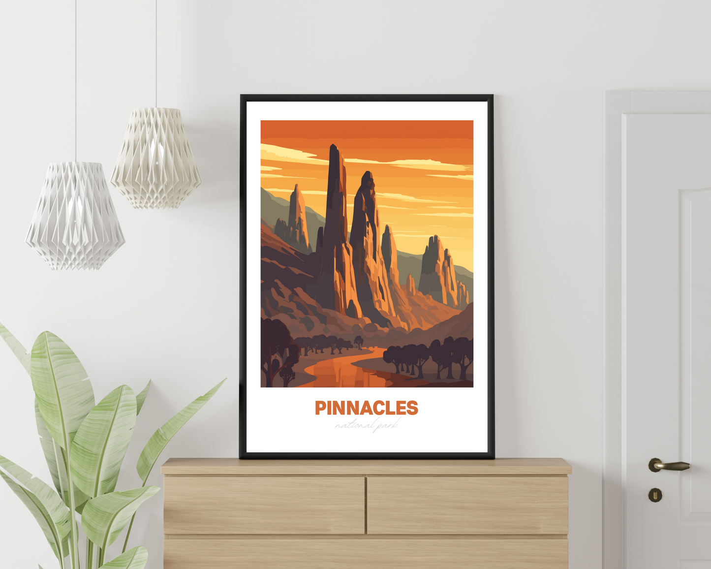 Pinnacles National Park Travel Poster Print - Pitchers Design