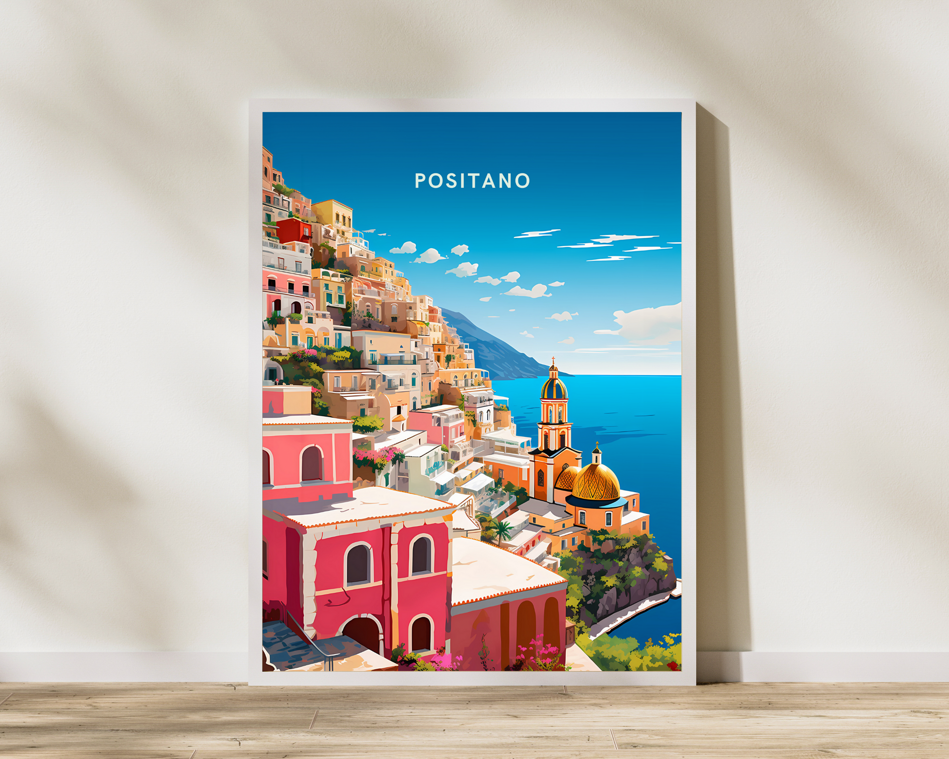 Positano Italy Travel Poster Print - Pitchers Design