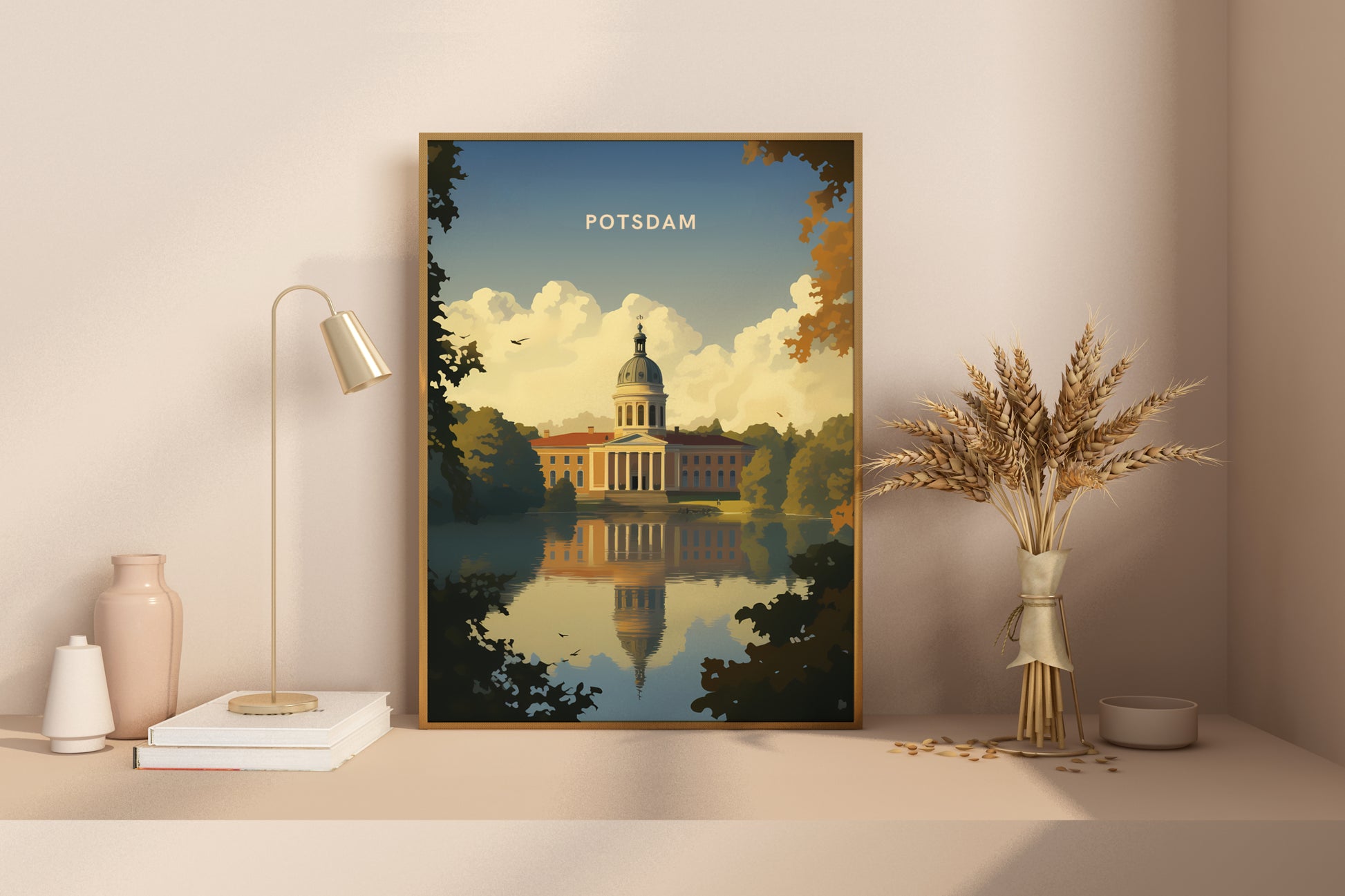 Potsdam Germany Travel Poster Print - Pitchers Design