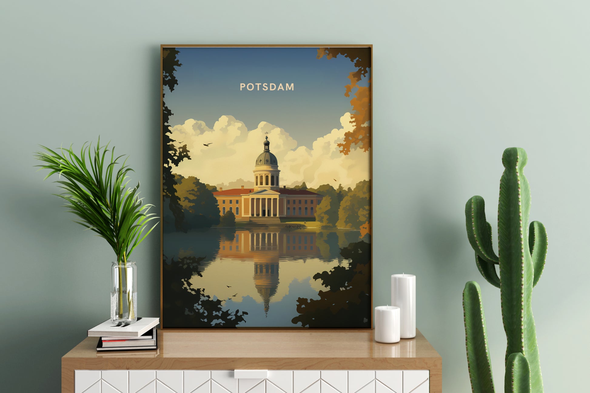 Potsdam Germany Travel Poster Print - Pitchers Design