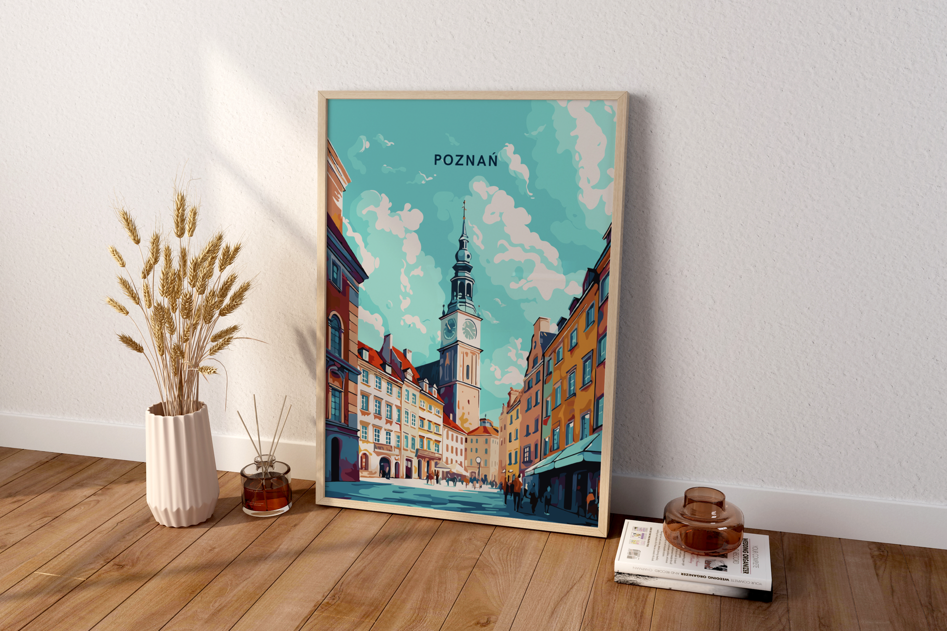 Poznań Poland Travel Print Poster - Pitchers Design