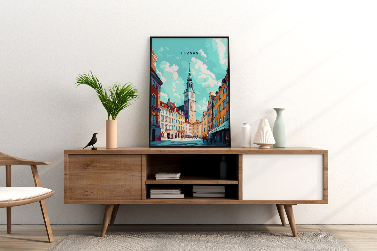 Poznań Poland Travel Print Poster - Pitchers Design