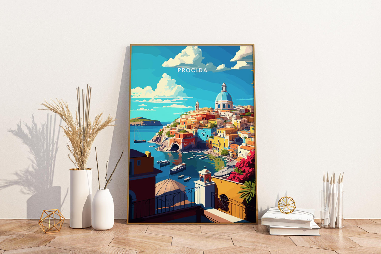 Procida Neapel Italien Reisedruck Poster