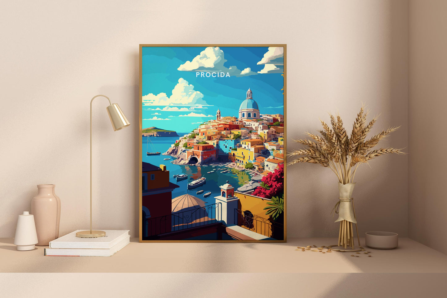 Procida Neapel Italien Reisedruck Poster