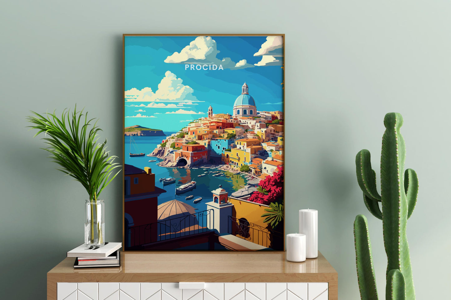 Procida Neapel Italien Reisedruck Poster