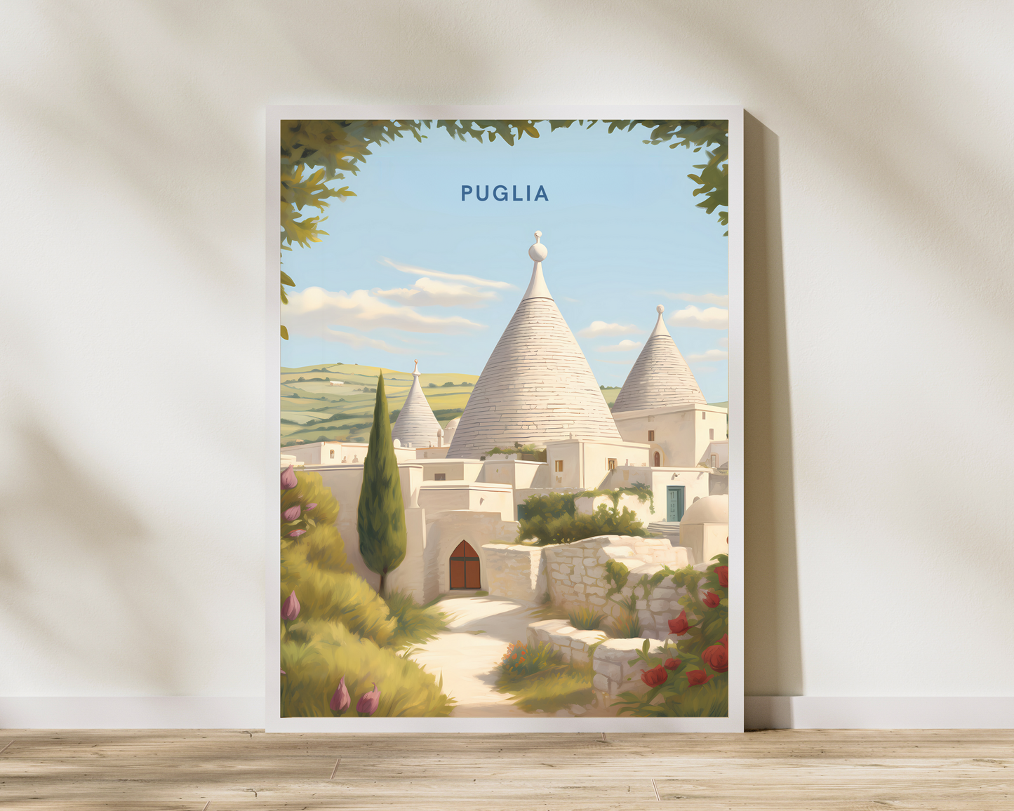 Puglia Italy Travel Poster Print - Pitchers Design