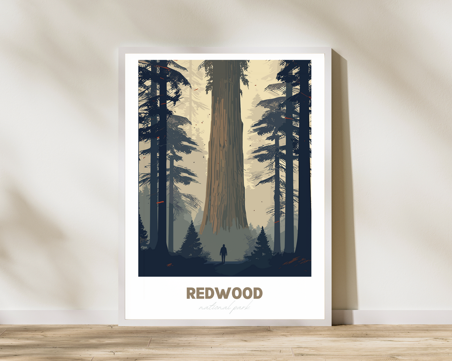 Redwood National Park Travel Poster Print - Pitchers Design