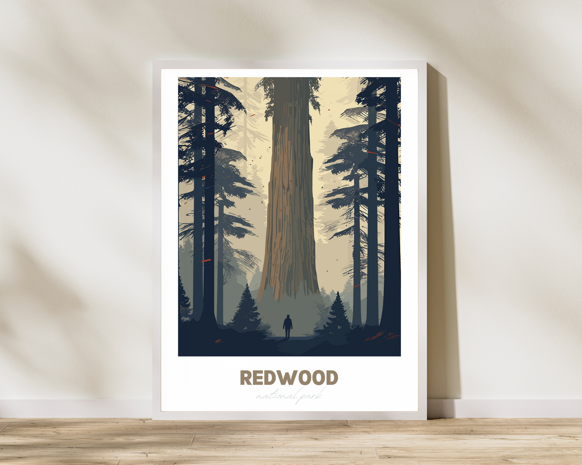 Redwood National Park Travel Poster Print - Pitchers Design