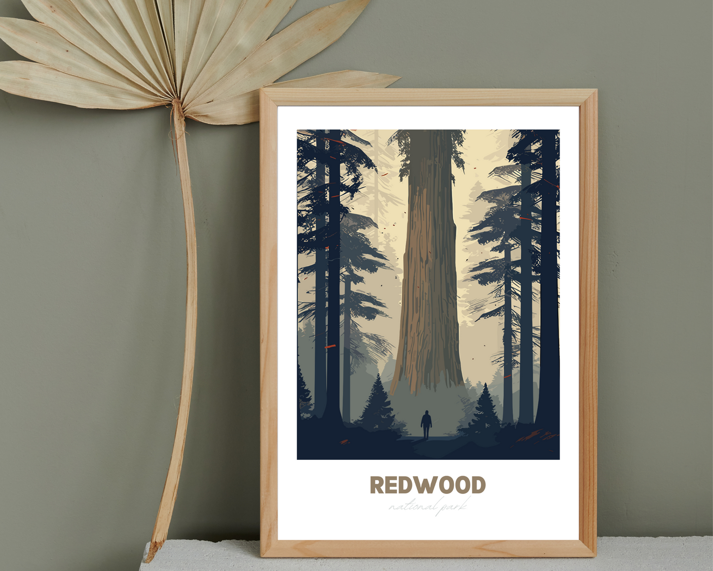 Redwood National Park Travel Poster Print - Pitchers Design