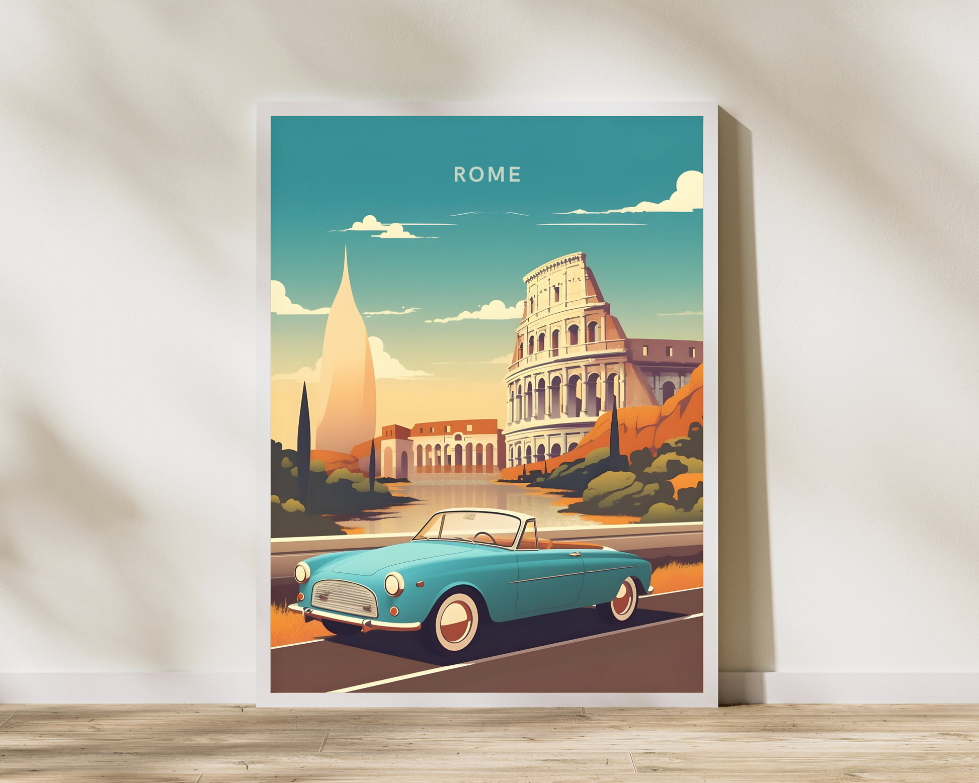 Rome Italy Travel Poster Print - Pitchers Design