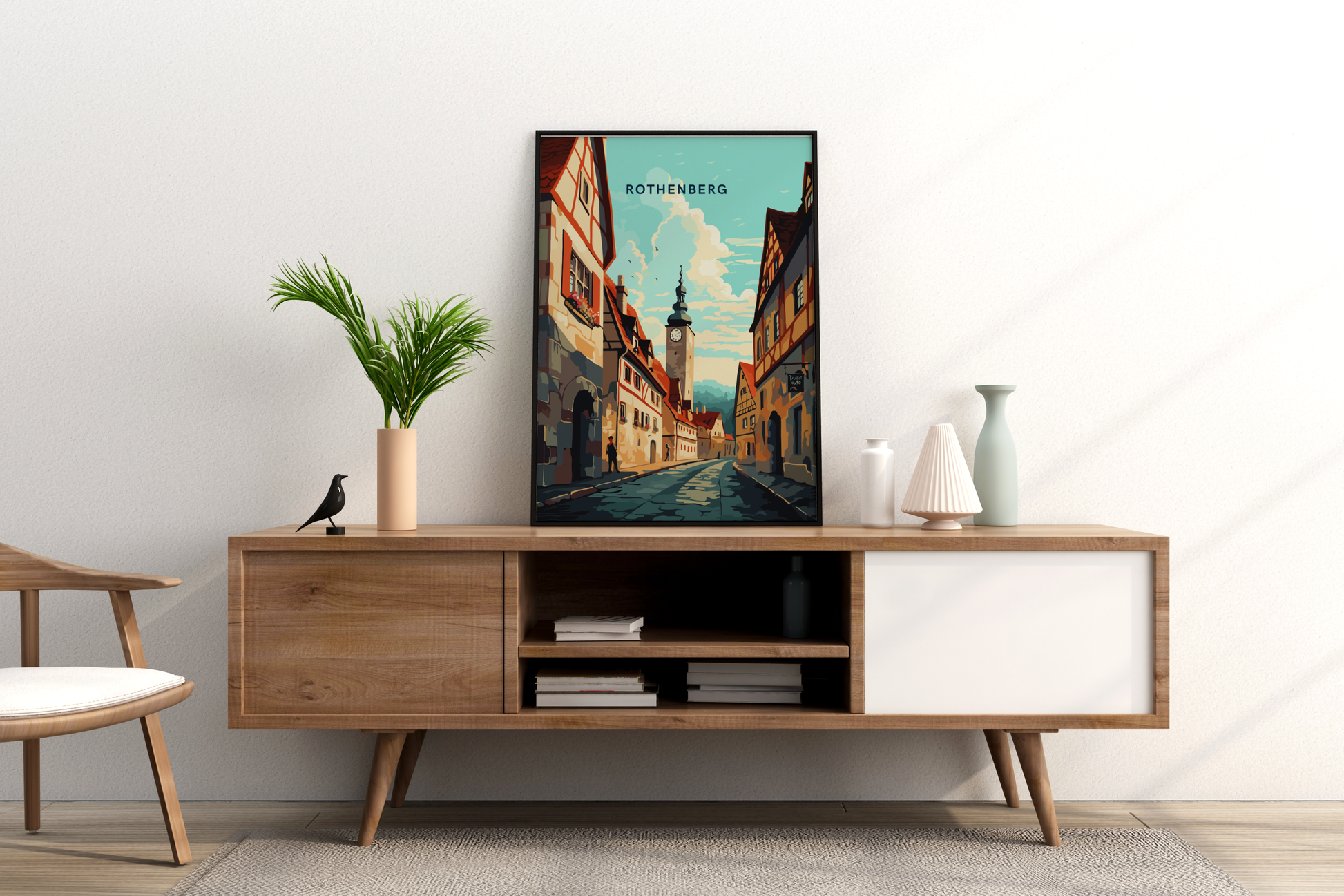 Rothenberg Germany Travel Print Poster - Pitchers Design