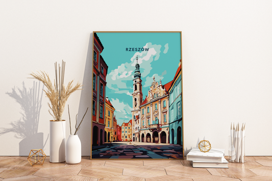 Rzeszów Poland Travel Print Poster - Pitchers Design