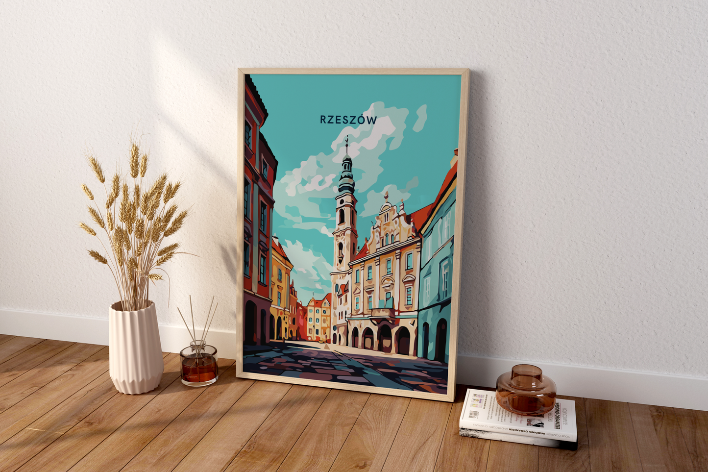 Rzeszów Poland Travel Print Poster - Pitchers Design