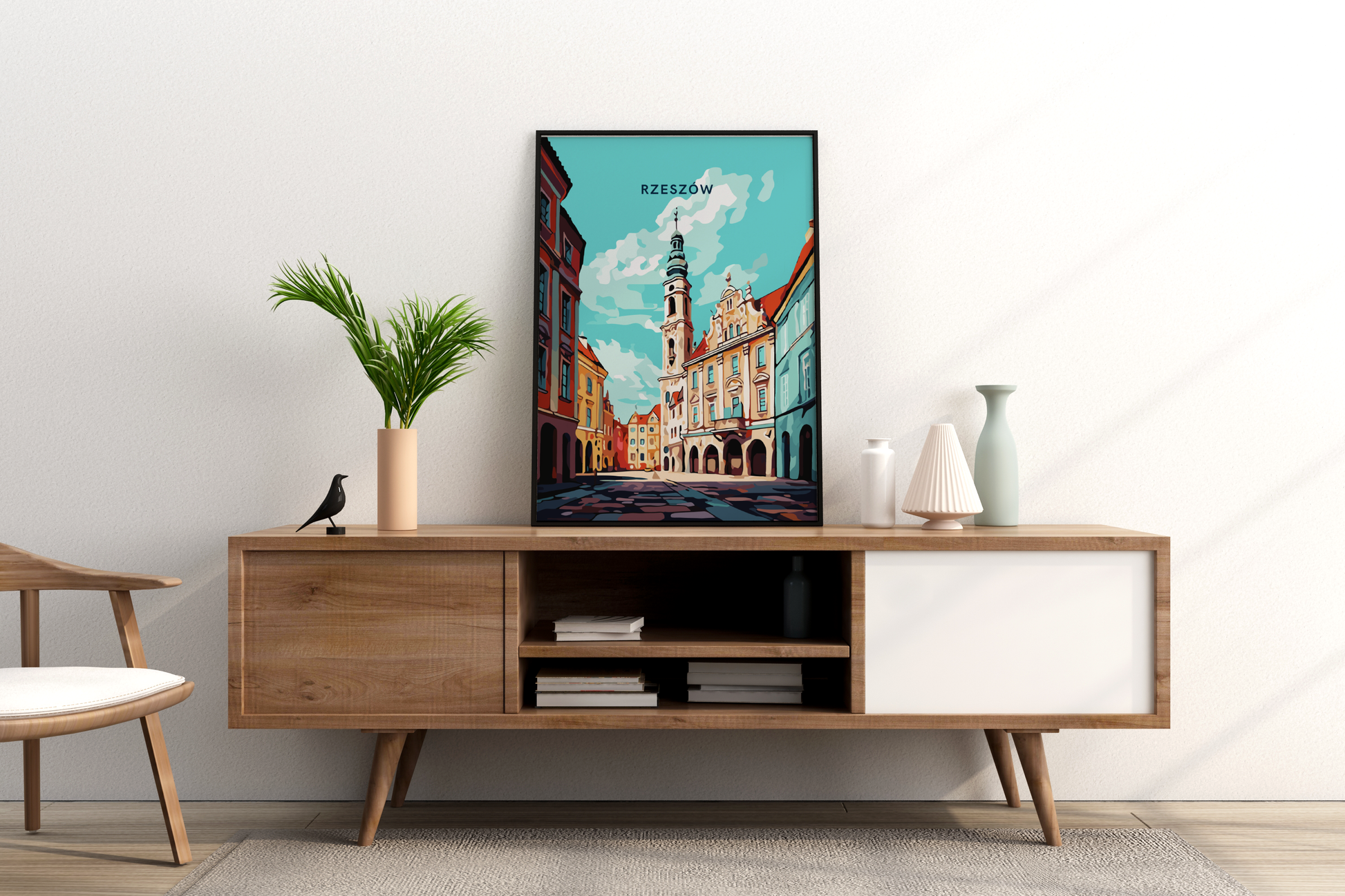 Rzeszów Poland Travel Print Poster - Pitchers Design